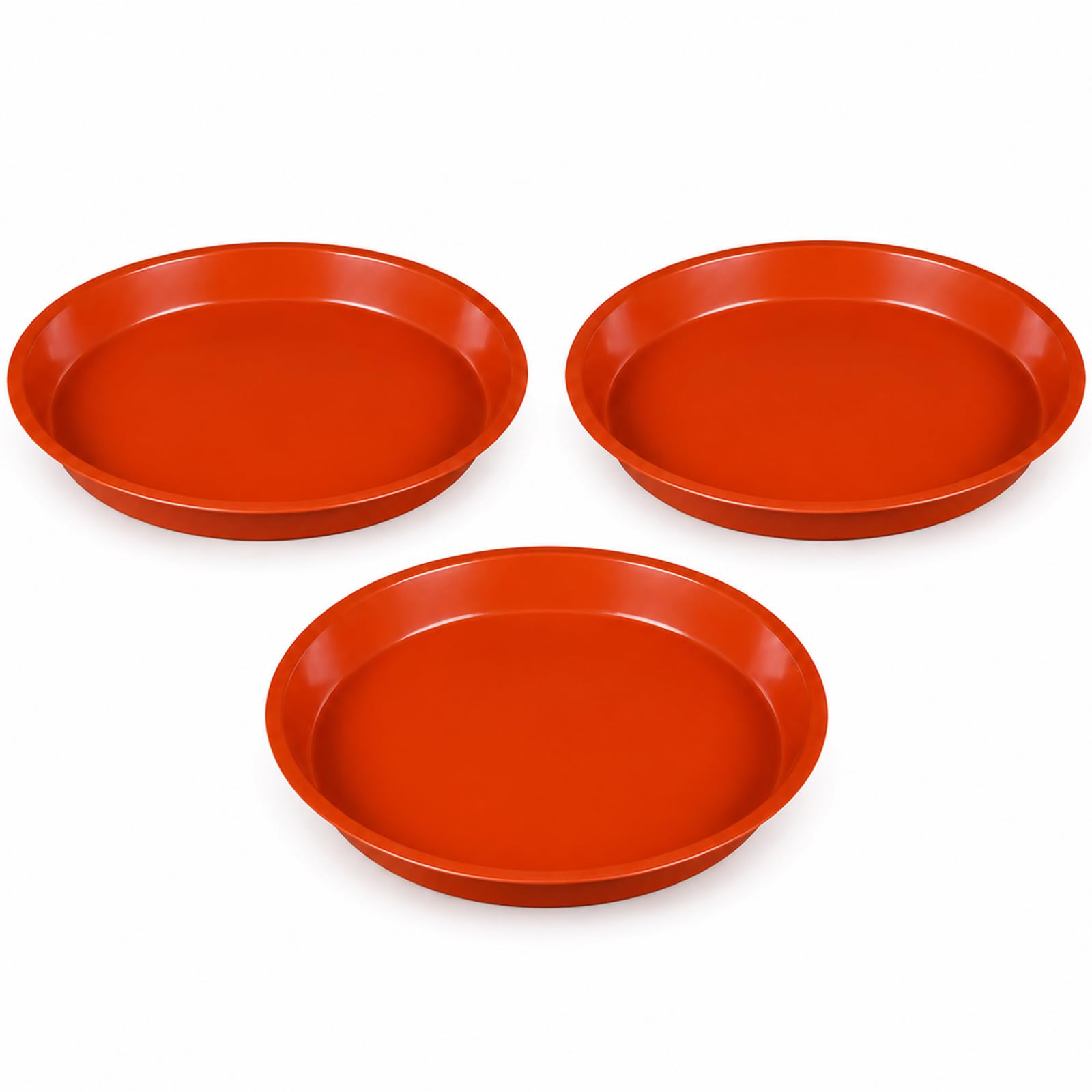 Hedgehog Food Water Bowls,Shentu 3 Pack 14cm Shallow Terracotta Feeding Dishes, Low Profile Garden Station for Small Wildlife Animals
