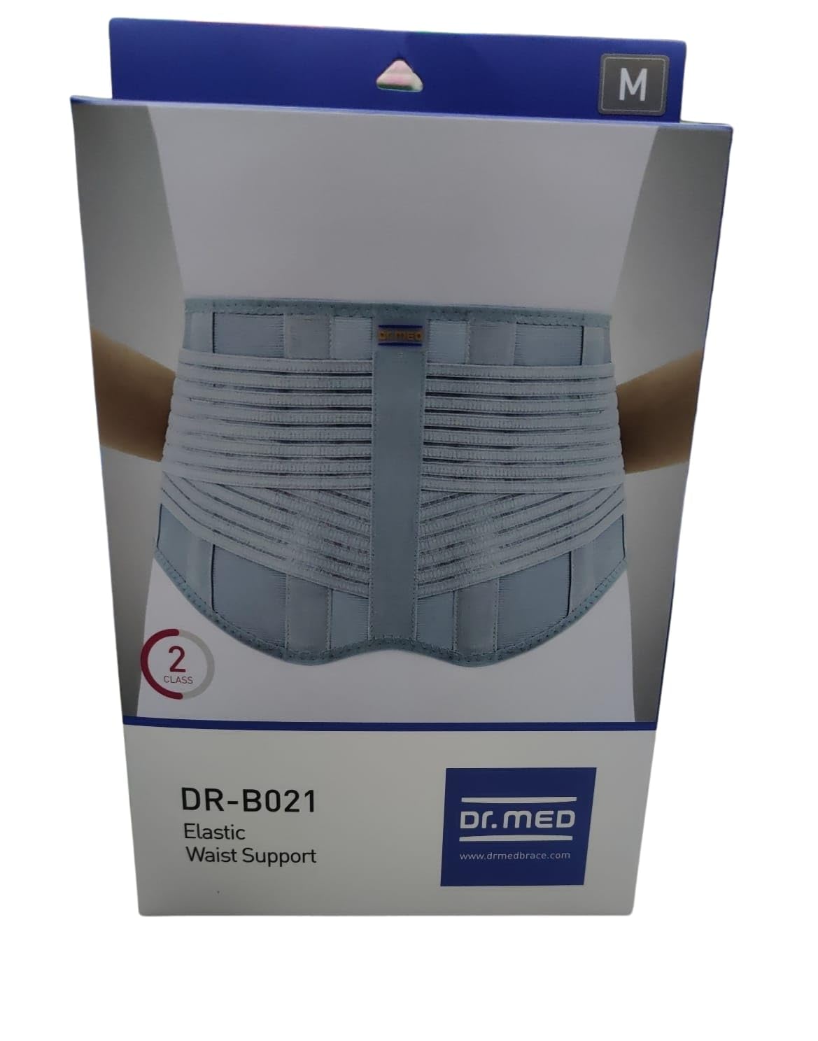 Dr MED Lumbo Sacral Belt for Lower Back Pain Support, Size L, Grey