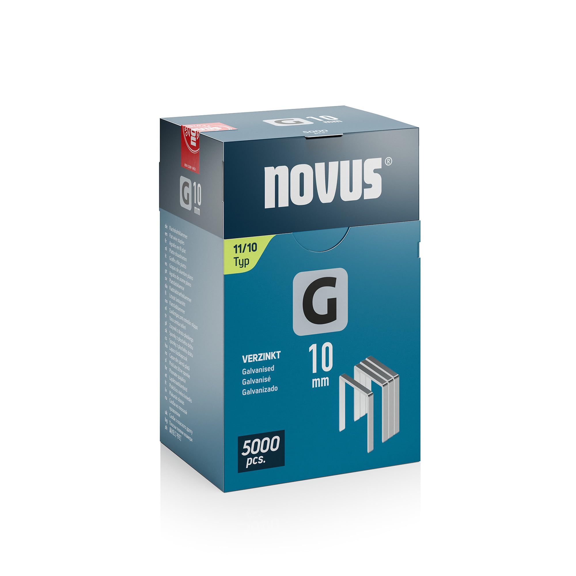 Novus Tools 042 0767 Flat Wire Staple G Staple Type 11 Grey 10mm New