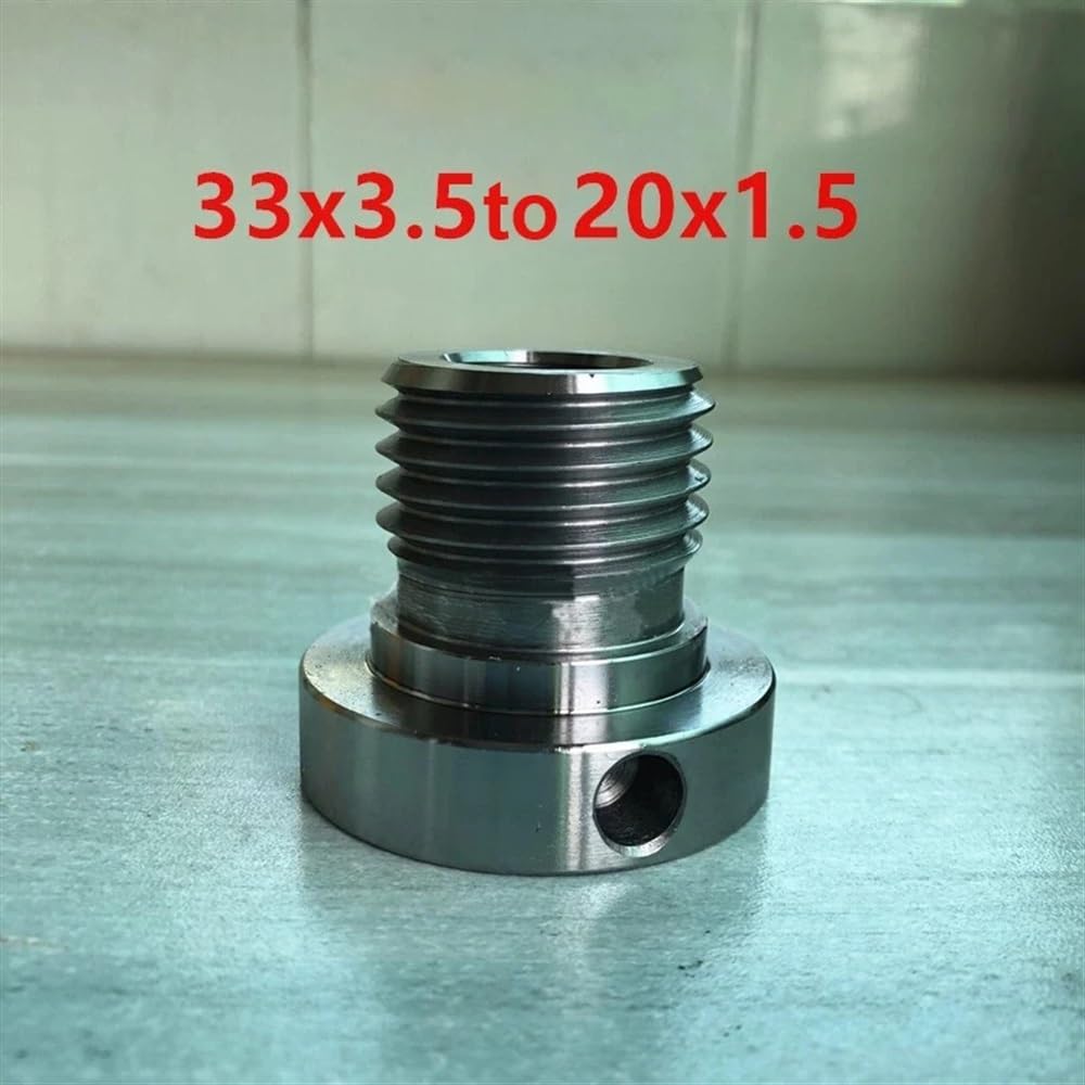 Adaptateur d'insert de mandrin M33 x 3,5 à M20 x 1,5 pour tour à bois