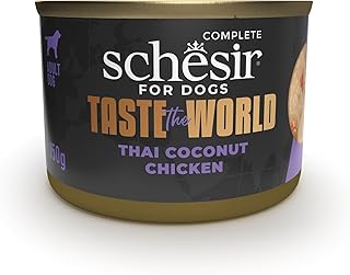 Schesir Taste The World Geschmack Huhn Thai Coconut, Nassfutter für Hunde (8 Dosen à 150 g) product image