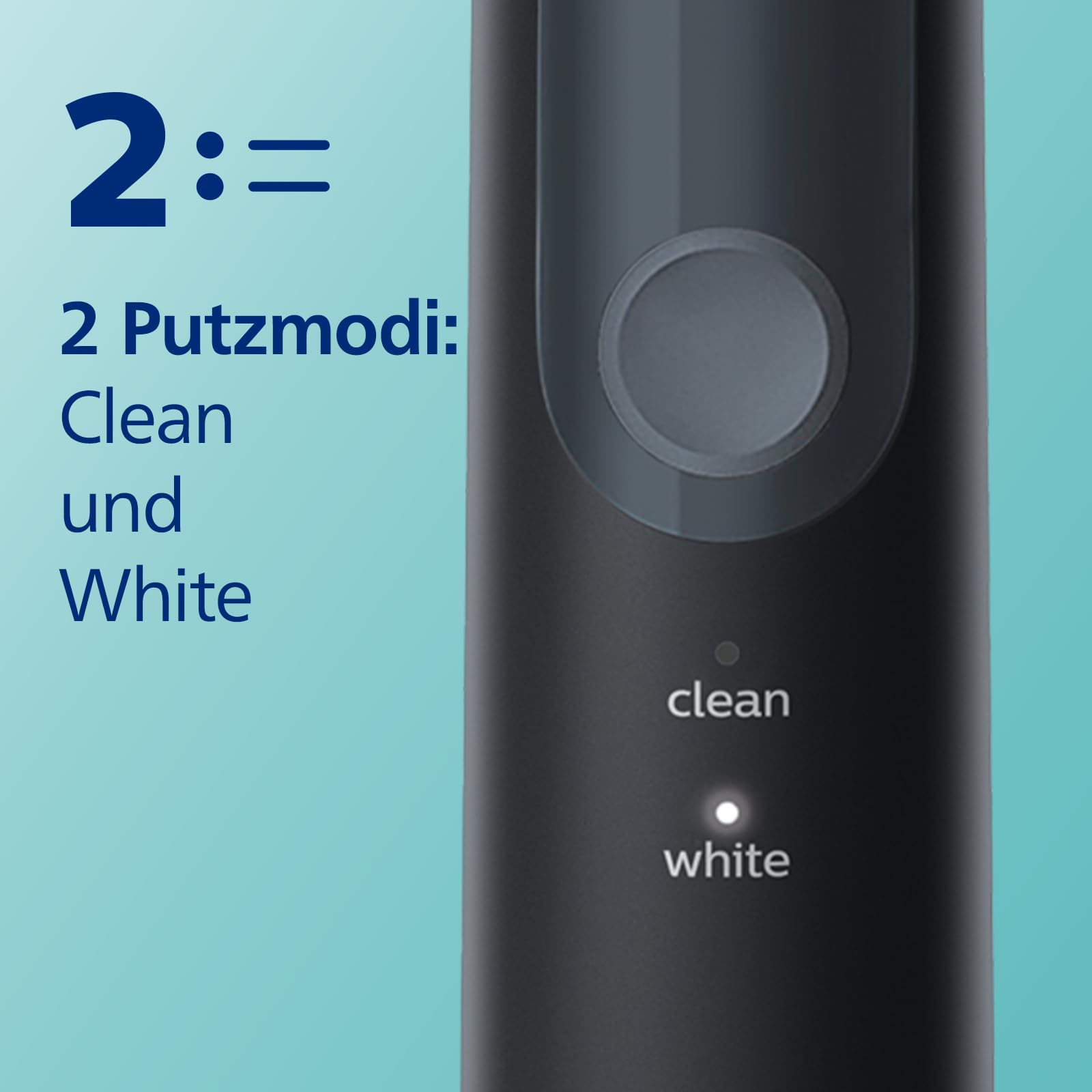 Philips Sonicare ProtectiveClean 4500 elektrische Zahnbürste, Schallzahnbürste mit 2 Putzmodi, Clean und White, Drucksensor, Timer und Reiseetui, Schwarz, Modell HX6830/53
