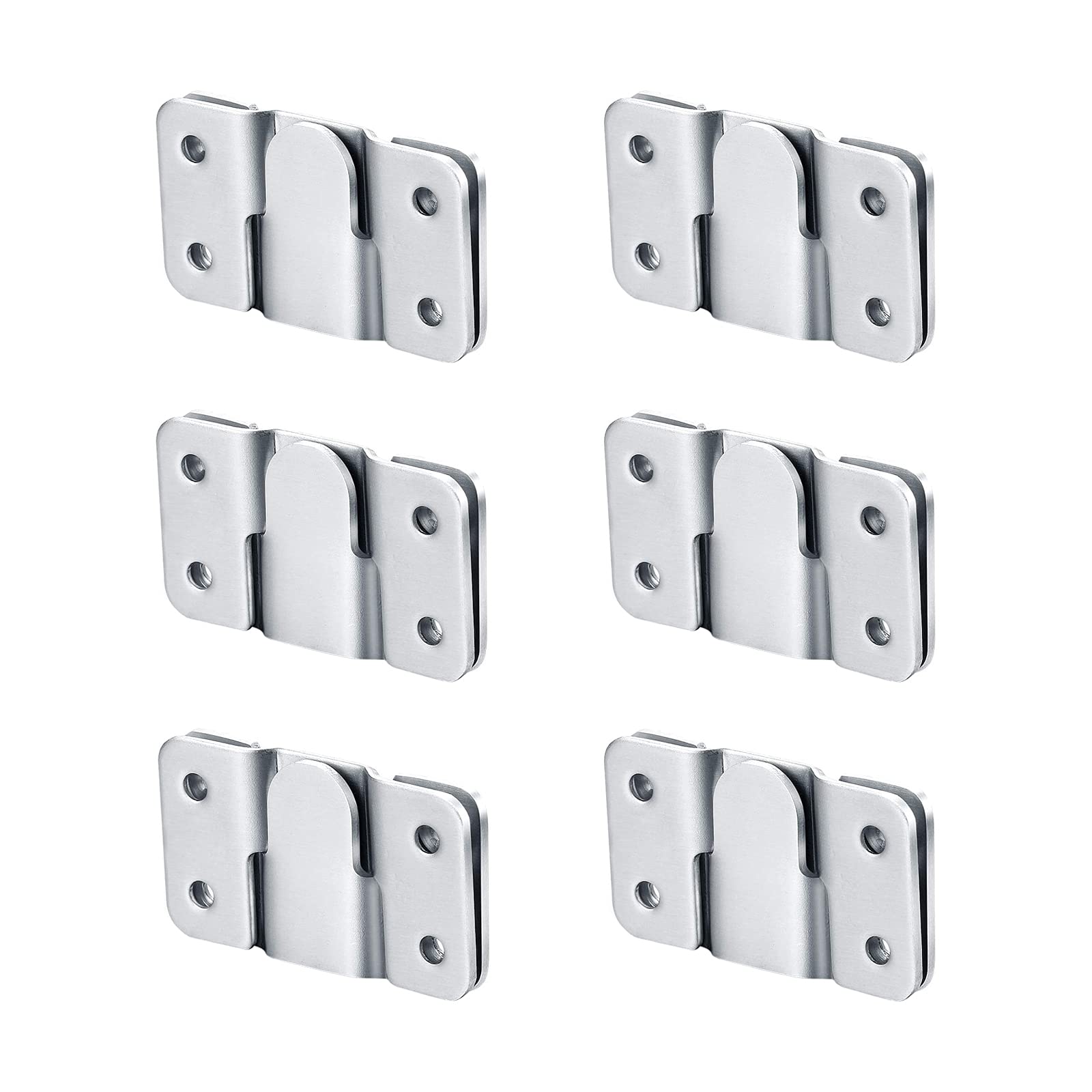Flush Mount Bracket, Interlocking Photo Frame Hook 56 x 36mm Heavy Duty Picture Hangers, Interlock Bracket Furniture Connector, Sectional Couch Connectors, Headboard Wall Mount Hardware (6 Pairs)