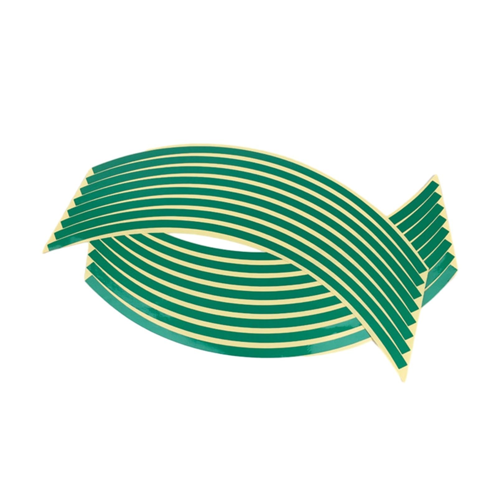 Hub Decals Rim Motorcycle Wheel Rim Reflective Stickers Bicycle Decal Stripe Tape(Green)