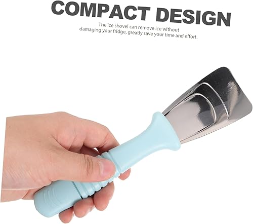 Miniatura 2 de Housoutil 2 unids frigorífico deshielo pala electrodomésticos rascador de metal acero inoxidable refrigerador removedor de hielo raspador