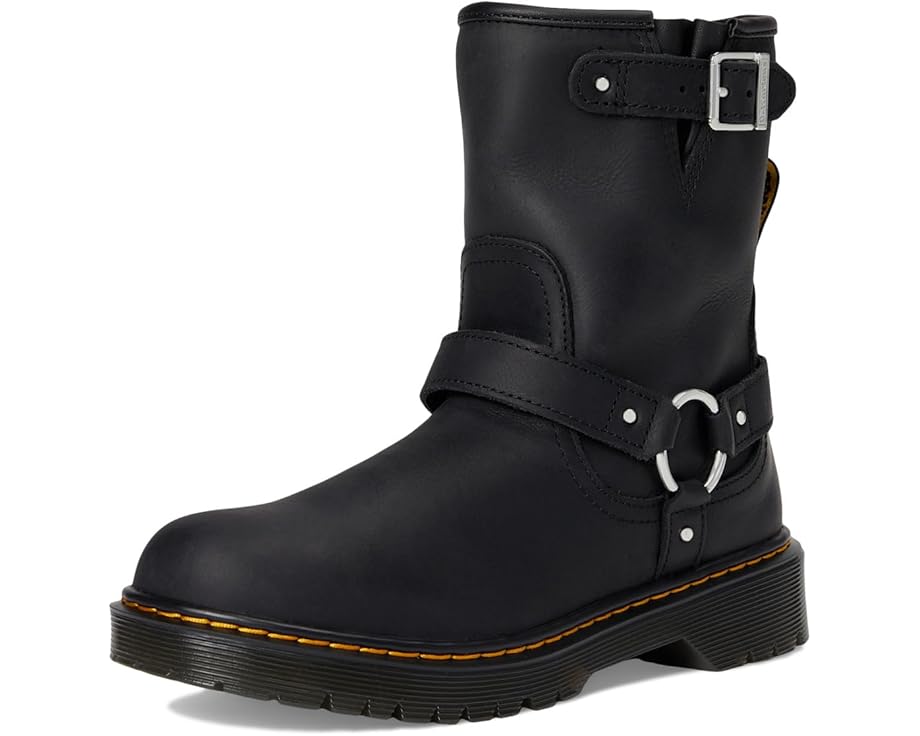 Dr. Martens Kid's Collection Genaya Rigger Boots (Big Kid) - Front View