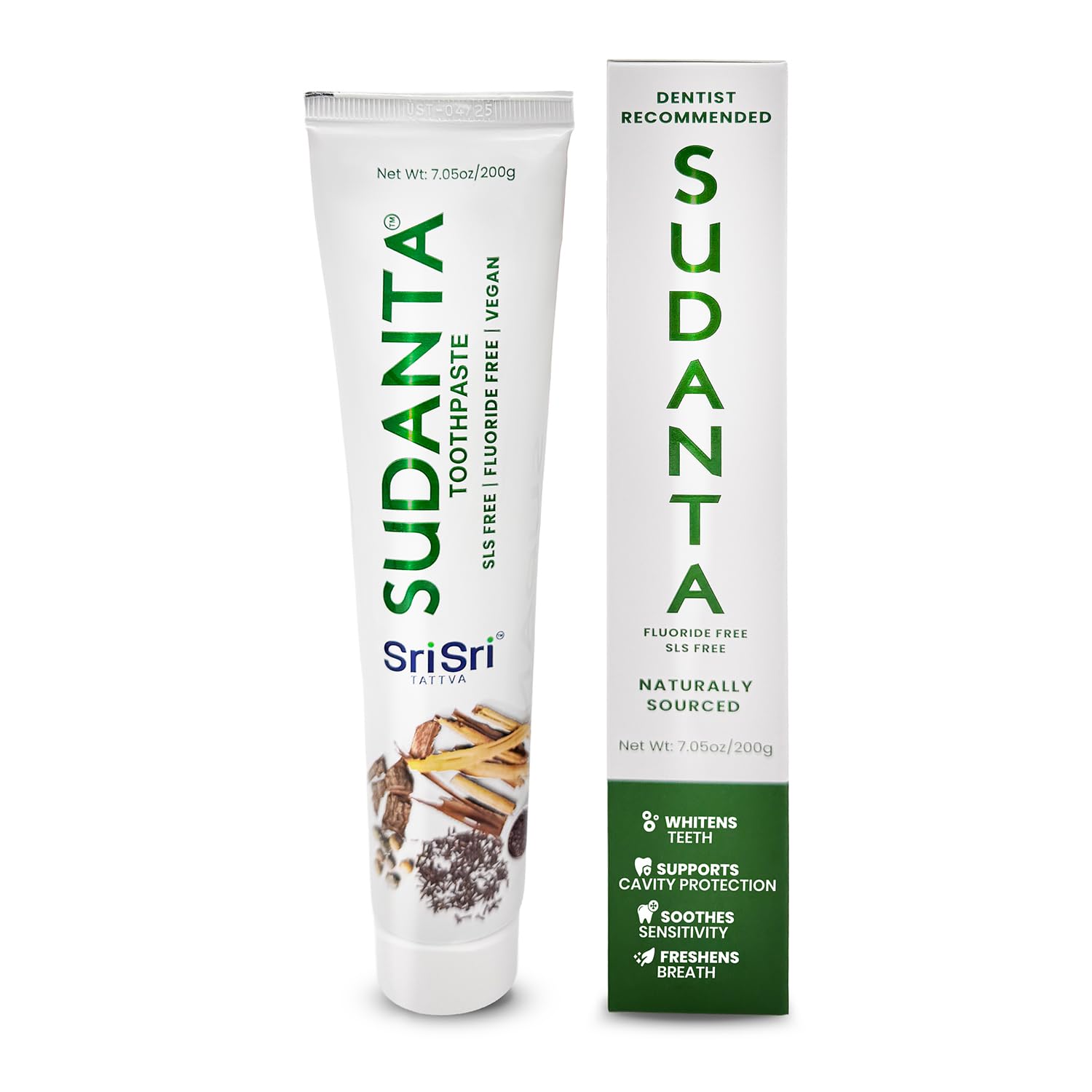 Sudanta Toothpaste - 100 % Vegeterian, Holistic Dental Care, Ayurveda