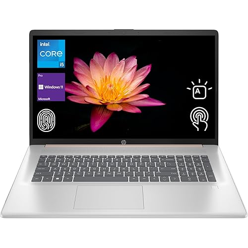 HP 2025 17t Business Professional Rose Gold Laptop, 17.3" HD+ Touchscreen, Intel Core i5-1335U, 32GB RAM, 1TB SSD, Webcam, FP Reader, Backlit KB, HDMI, Wi-Fi 6, Windows 11 Pro