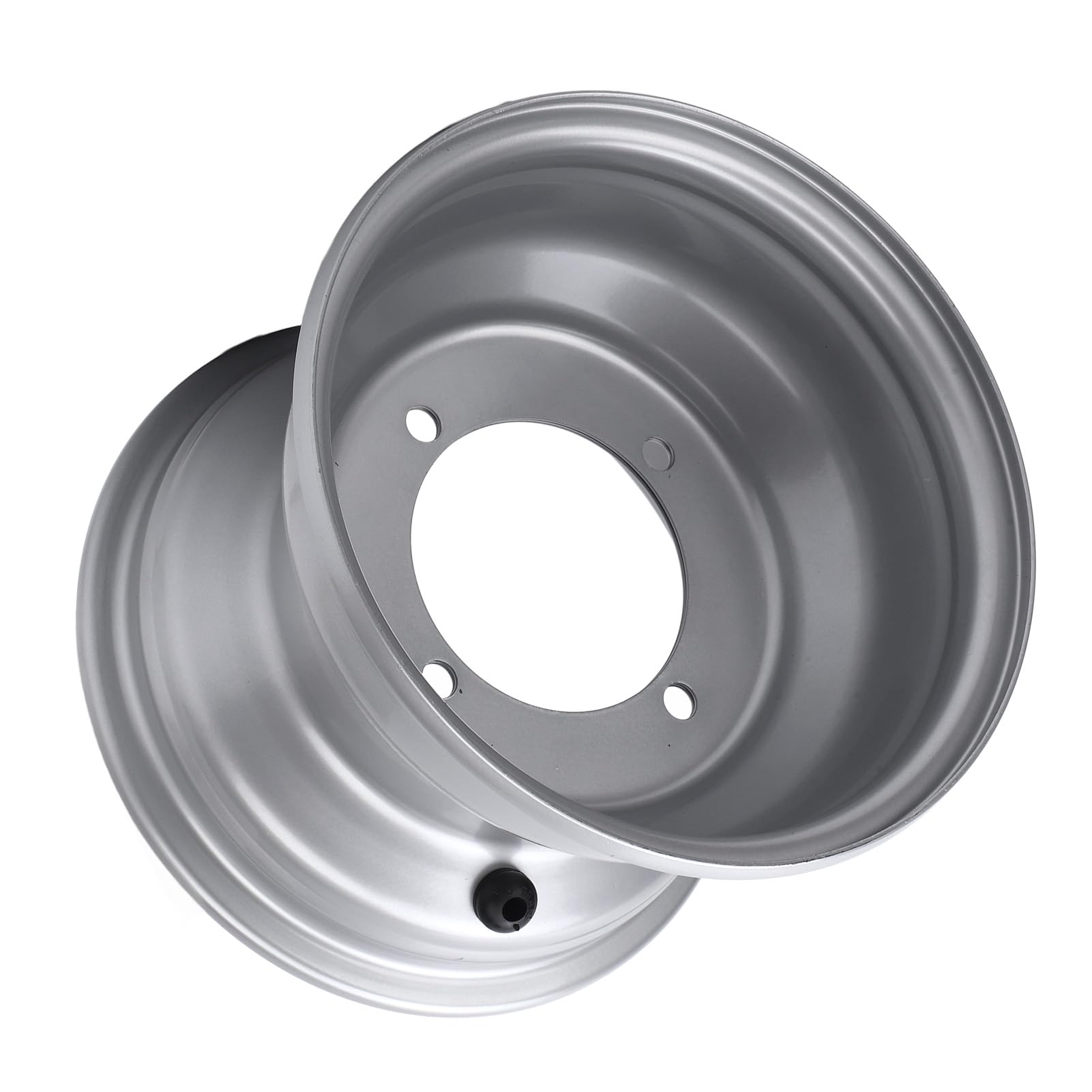 ciciglow Cerchio Ruota ATV 18X9.50-8, Cerchio Ruota 8 Pollici per ATV, Go Kart, Veicoli Fuoristrada, Quad, Argento (fori (spaziatura dei fori: 110 mm / 4.33in)