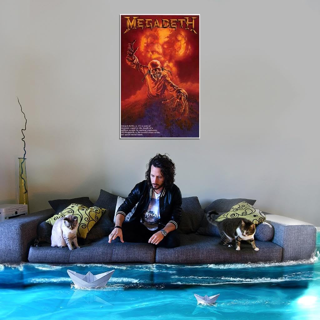 Amazon.com: VANCOSTAR Megadeth Speed Metal Definition Wall Art
