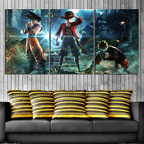 Impression sur toile anti-reflet : triptyque animation pour chambre lumineuse - 4