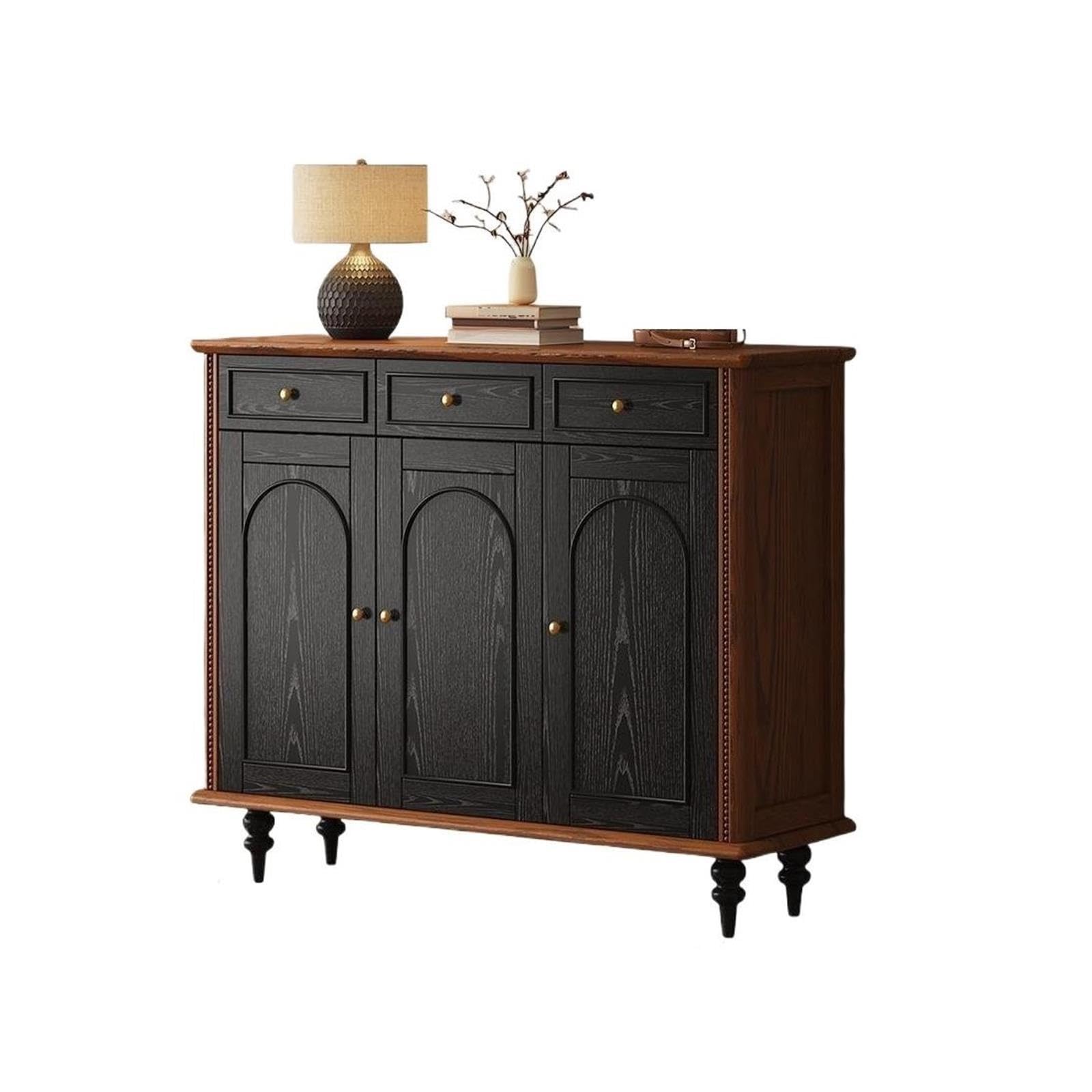 Scarpiera nera in stile vintage for uso domestico portavasi
