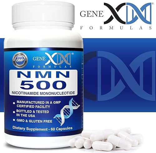 Miniatura 8 de Genex Formulas NMN 500mg - 99% Pure Shelf Stabilized Supplement Capsules for Increased NAD Levels & Healthy Aging, GMP Certified, 500mg per Serving,