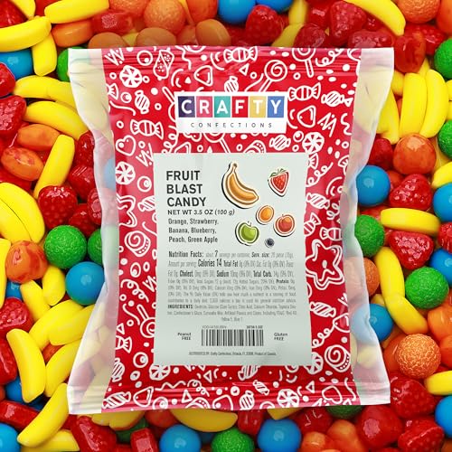 Fruit Runts Candy 3.5 OZ (100g) - Assorted Fruits Hard Candy for Party Favors Goody Bags Cake Decorations Pinata Candies Mix - Snack Size Bag