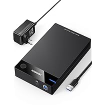 UGREEN Case Esterno Hard Disk 3.5″ 20TB, Enclosure Estgerno USB 3.0 con UASP 5Gbps per HDD SSD SATA I II III con Alimentatore Compatibile with WD Toshiba Seagate