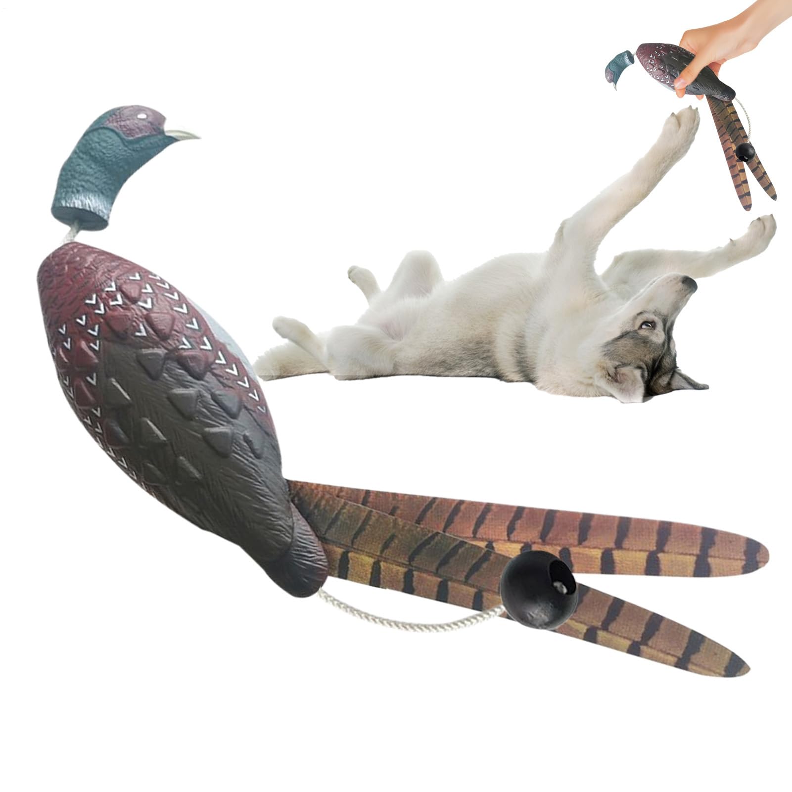 Duck Training Toy for Dogs, Hunting Retriever Dog Toy Training Bumpers, Realistic Decoys Floating Fowl Trainer Interactive Retriever for Outdoor Lakes Garden Park