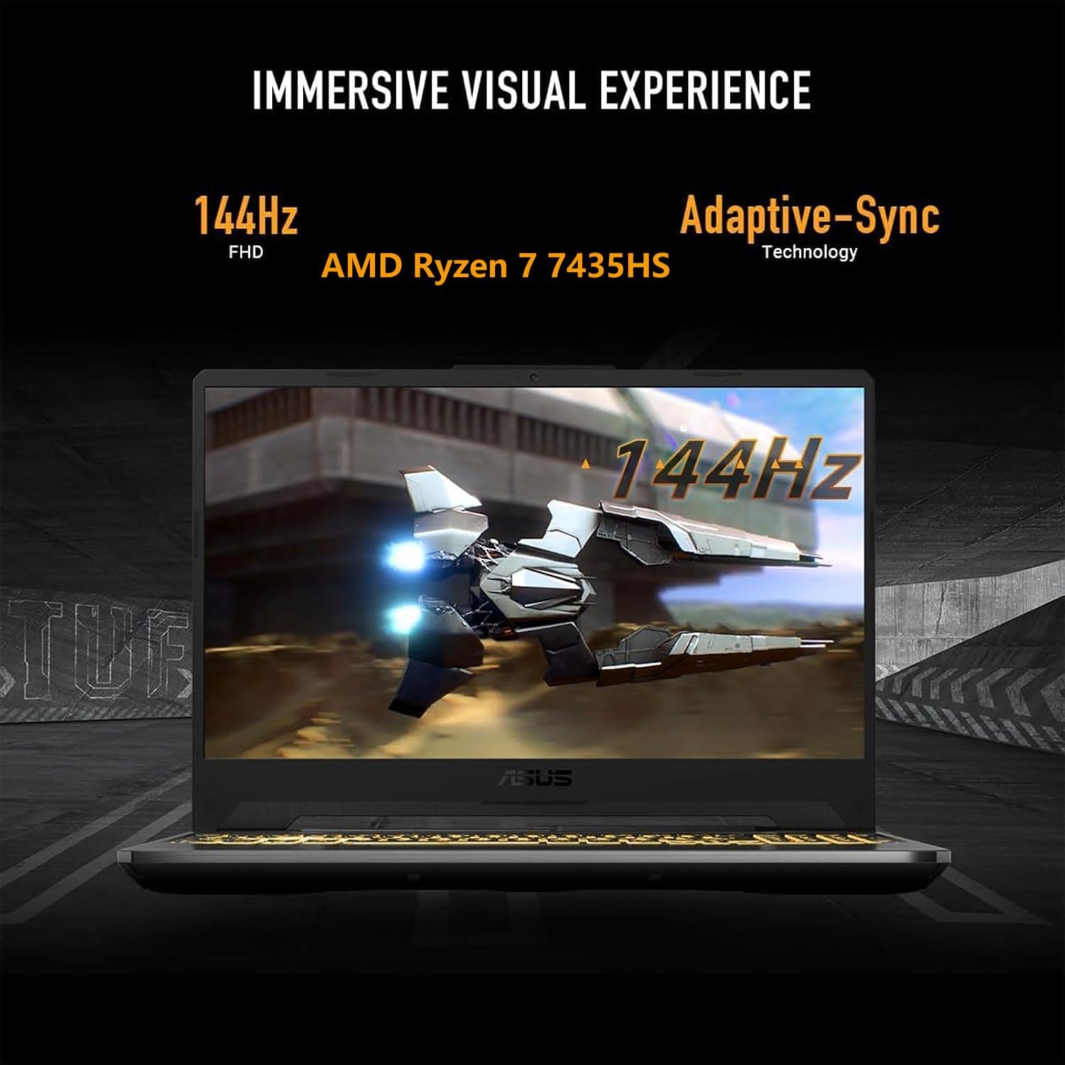 PC Gamer ASUS TUF A15 – Ryzen 7 7435HS, RTX 3050, 16Go RAM, 512Go SSD, Noir
