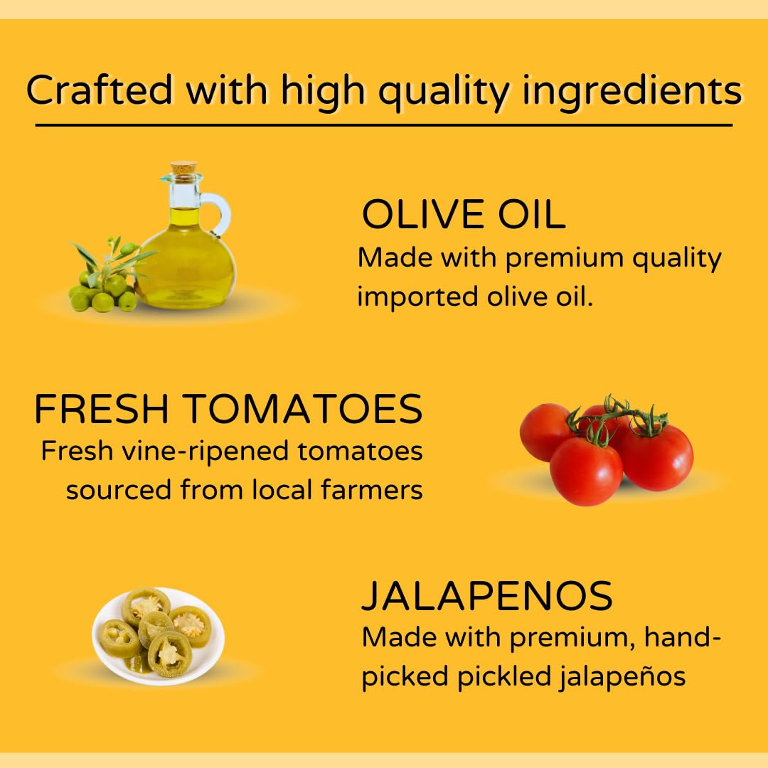 The Gourmet Jar Fresh Tomato Salsa 190g|100% Natural & No Preservatives |Mexican Salsa|Made with Real Tomatoes|Fresh, Herby, Tangy| Enjoy it with Nachos, Tacos, Burrito Bowls & Chips| Pack of 2 - Image 5 thumbnail