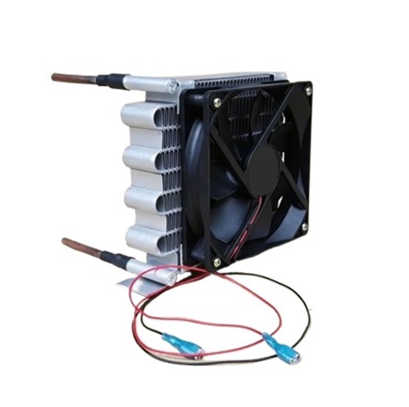 Condenseur de congélateur et de réfrigérateur WT1232S1, mini radiateur à condensateur | Refrigerator freezer air-cooled water-cooled aluminum fin copper tube heat exchanger with fan(WT1232S1,With 12V fan)