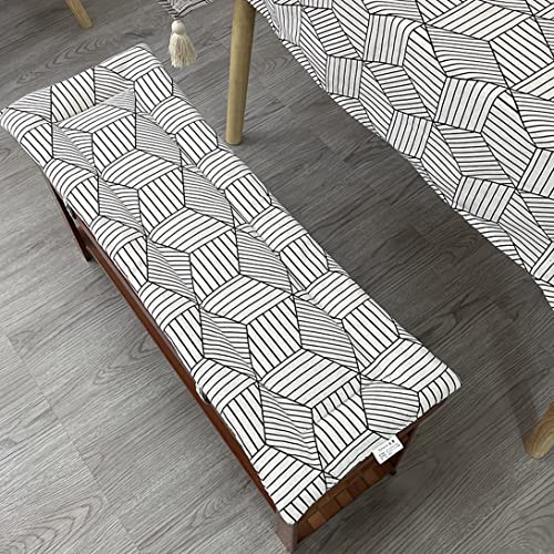 Bench Cushion Pad 2/3 Seater Cotton Garden Bench Cushion 80/100/120cm,Soft Long Bench Chair Cushion...