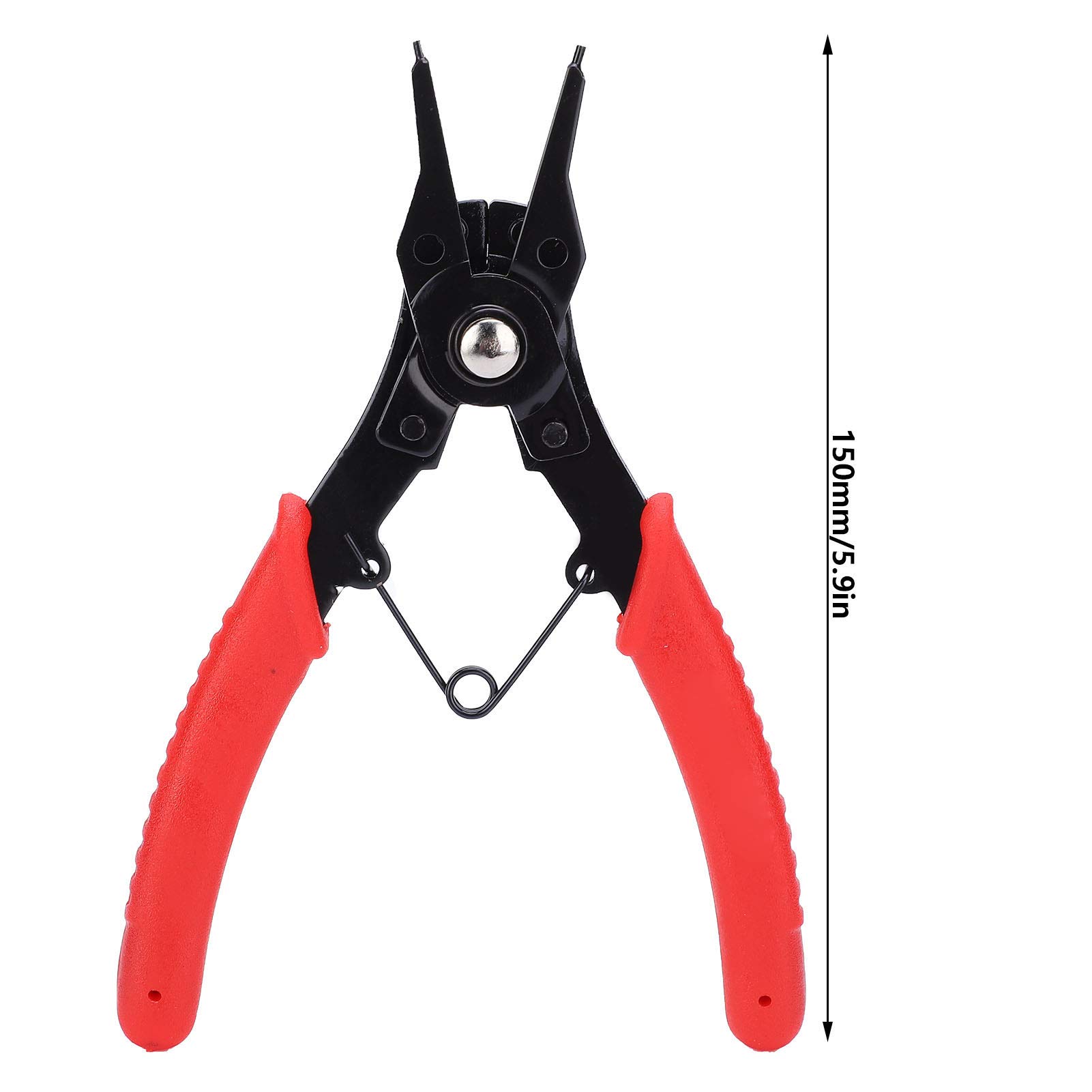 Snap Ring Pliers, Split Ring Pliers C Clip Pliers C Clips Removal Retaining Set Multifunction 4 In 1 High Carbon Steel for Removal of Retaining Clip Circlip Snap Rings Wrist Clips