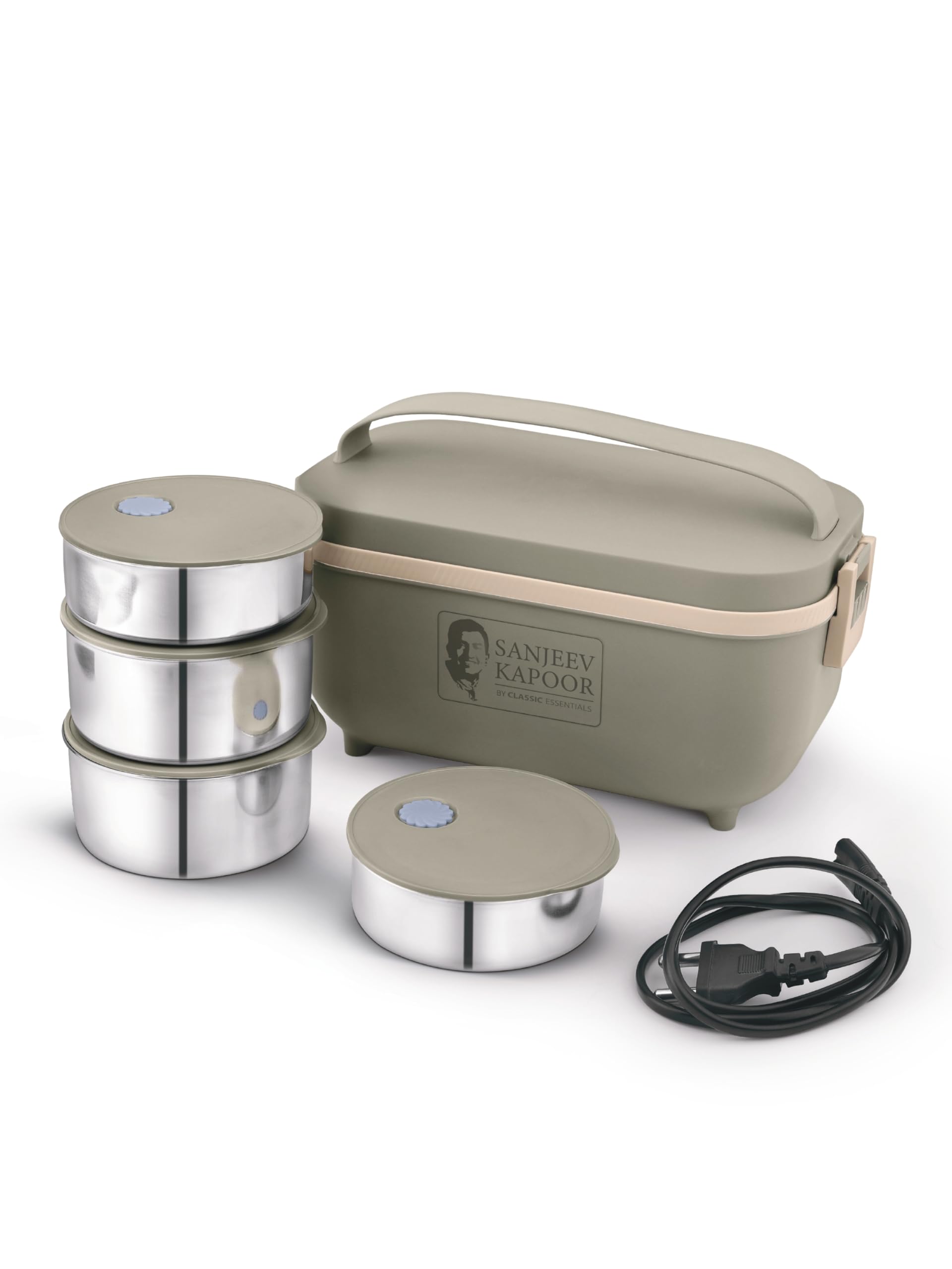 CLASSIC ESSENTIALS Electric Lunch Box Set - Hot Meals On The Go -1