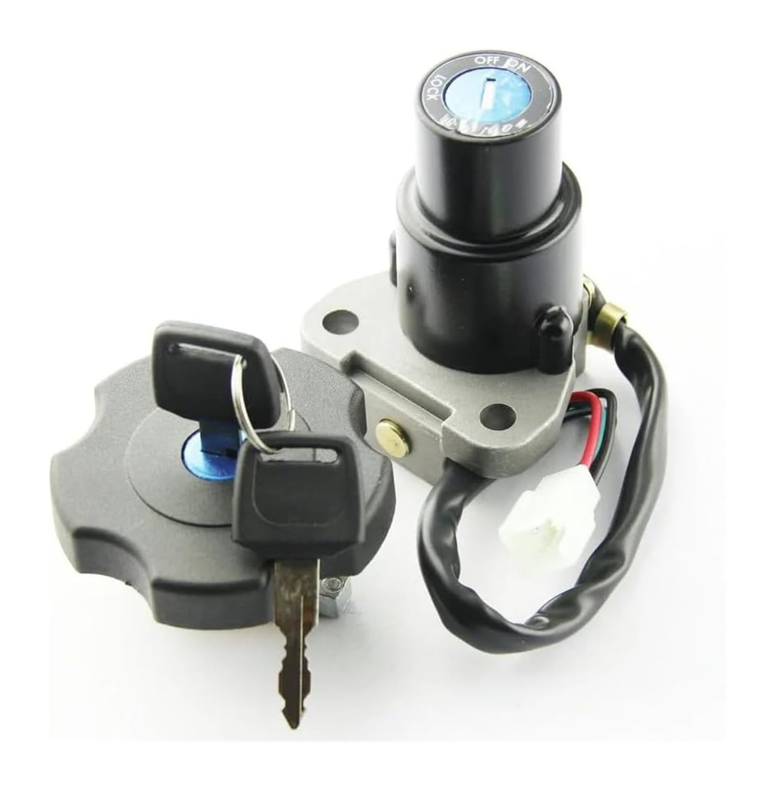 Blocco Accensione Per XT600 XT 600 1990-1995 TW200 DT200 DT200R XT225 Per Serow 225 Chiave Di Blocco Sella Interruttore Accensione Moto Tappo Serbatoio Carburante Interruttore Moto