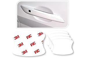 3M 5pcs Car Door Handle Cup Protector/Sticker/Guard, 3M PPF(Paint Protection Film), Clear(Transparent),...