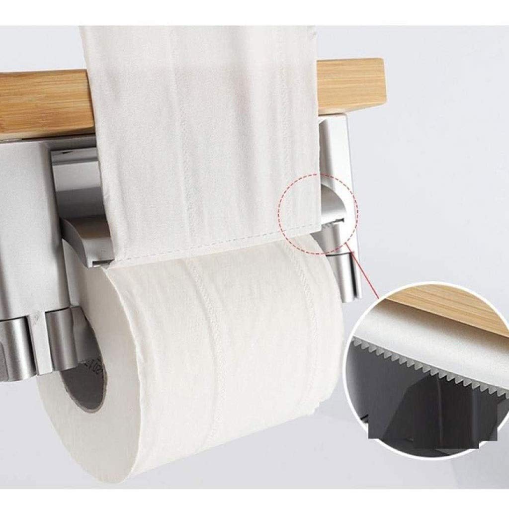 SAeWare Soporte para papel higiénico, soporte para rollo de toallas de baño, soporte para perforación, colgador de toallas para cocina