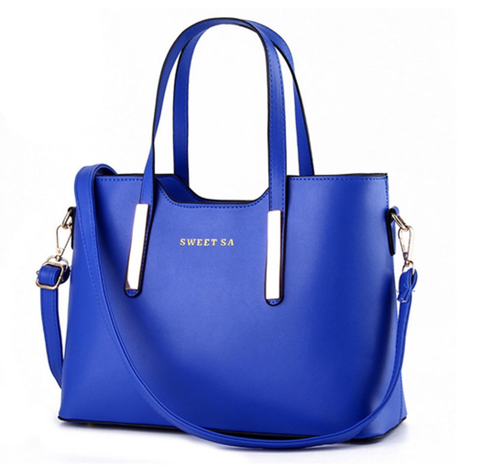 PU Leather Womens Shoulder Bags Top-Handle Handbag Tote Purse Bag