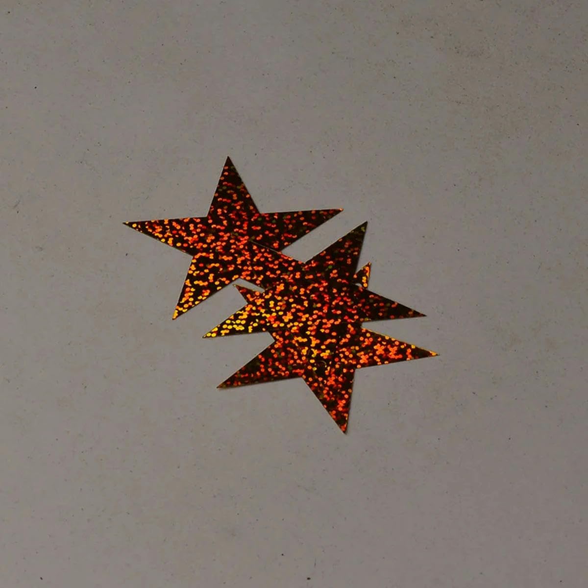 Pailletten für Aufnähen, 60 mm, silber-goldfarben, große Sterne, flach for Nähen for Kleidung, Weihnachtsdekoration, Basteln, 100 g(Gold)