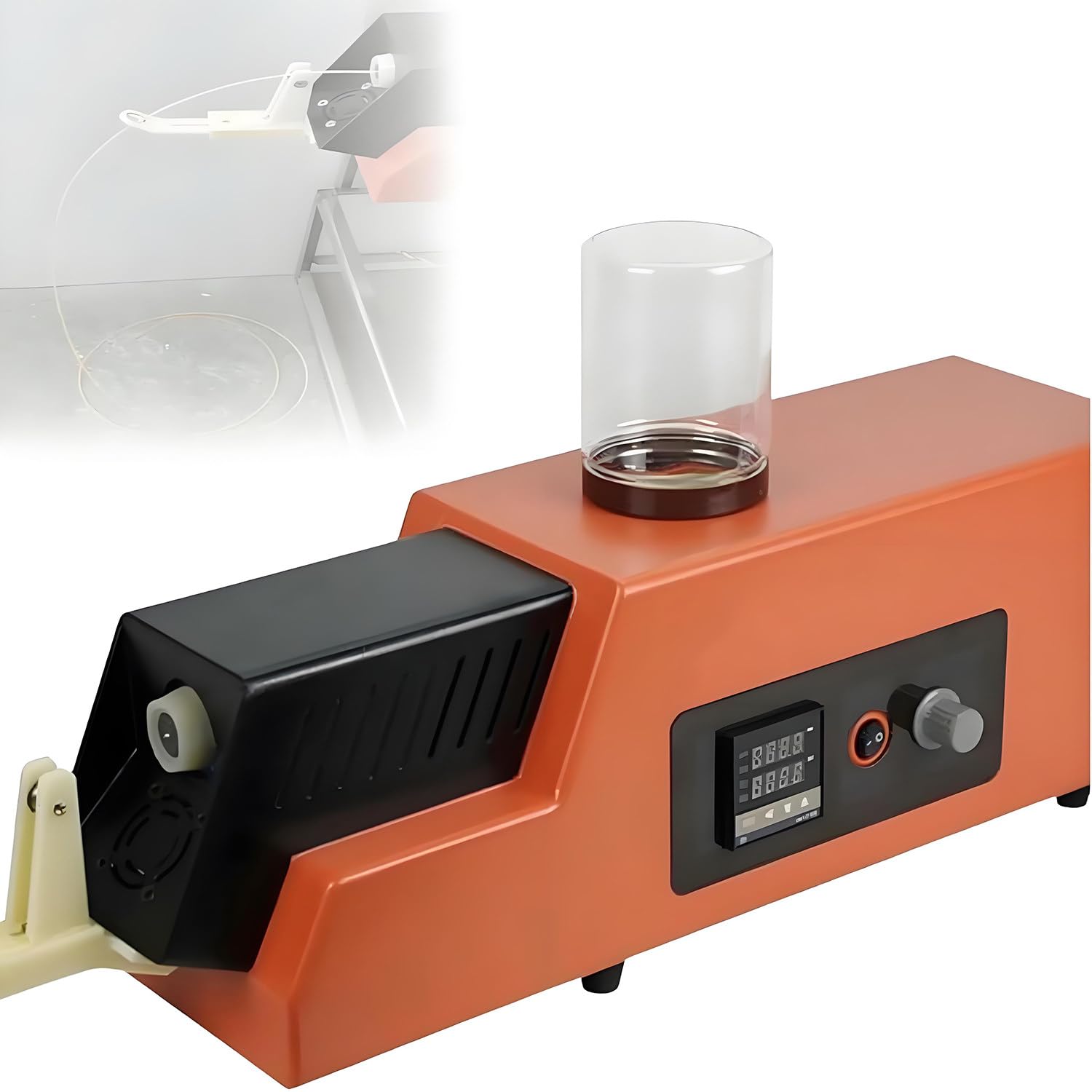 Memykoy 3D Print Filament Extruder Machine, Desktop Filament Extruder with 2 Extrusion Mold 1.75/3.00mm, Speed Adjustable, LCD Screen, for PLA, ABS, PVA Materials