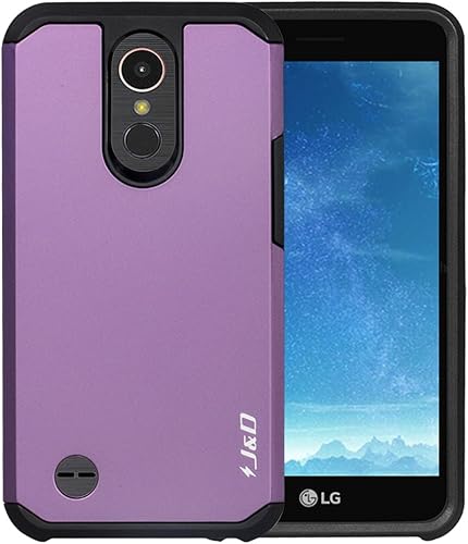 Miniatura 3 de JD Funda compatible para LG K20 VLG K20 PlusLG HarmonyLG K10 2017LG V5LG Grace resistente a prueba de golpes de doble capa híbrida resistente a los