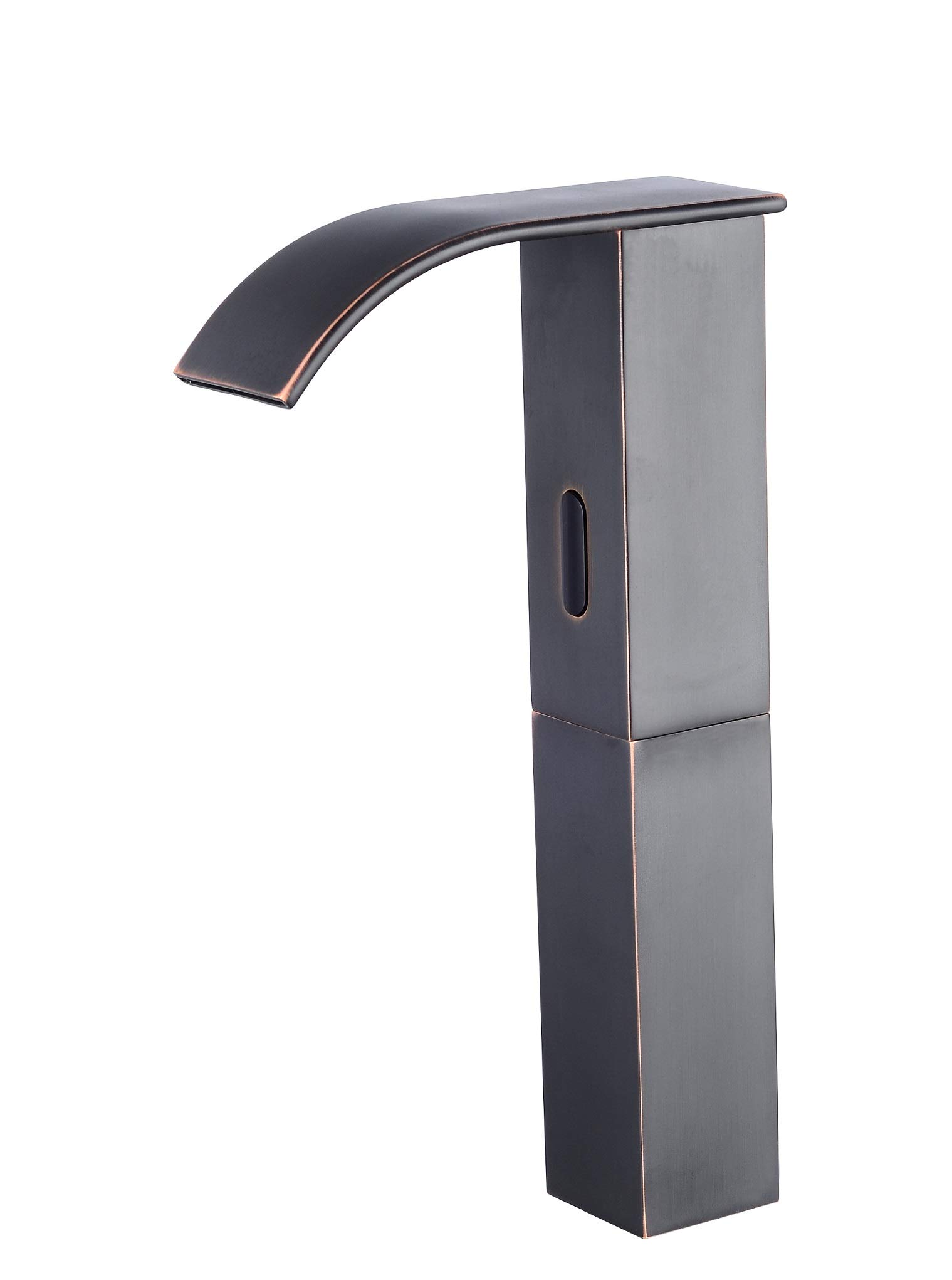 Electronic Automatic Sensor Touchless Bathroom Sink Faucet, Motion Activated Hands-Free Vessel Sink Tap, Easy Installation, Lead Free, Oil Rubbed Bronze Finished, by HHOOMMEE, Model AT0517HR