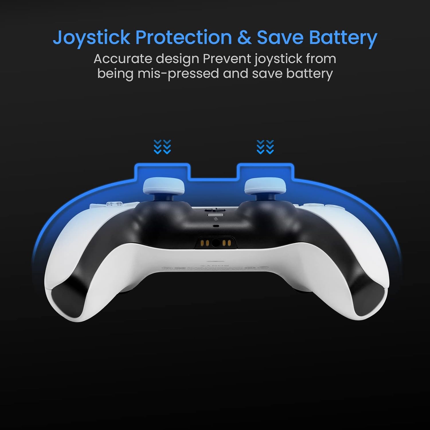 tomtoc Protective Case for PS5/PS5 Pro Controller, Hard Shell Joystick Protector for Playstation 5 DualSense Wireless Remote, Shock-Proof, Dust-Resistant, Anti-scratch, Protective Cover - Image 4