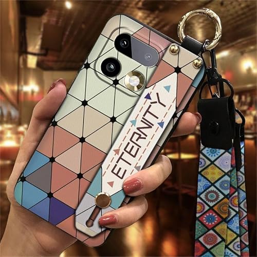 Phone Case Compatible with OPPO Realme16 Pro Plus, Durable Protective Design Wrist Strap Dirt-resistant Ring Anti-knock Soft cas