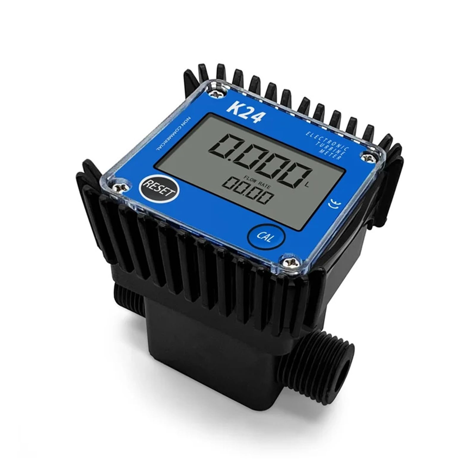 Caudalímetro de líquido G1/4 G1 con pantalla digital LCD, 0,2-10 l/min, for gasolina, aceite, aceite hidráulico y agua. Lecturas precisas