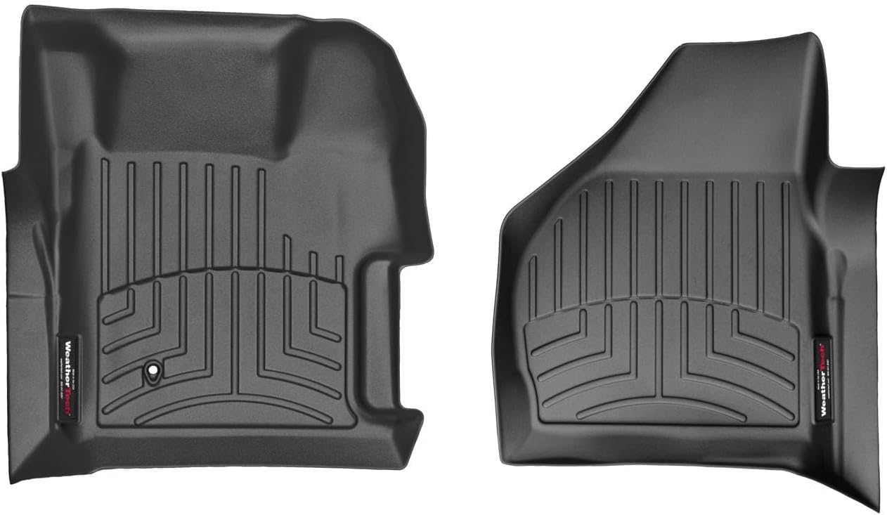 - WeatherTech Custom Fit FloorLiners for Ford Super Duty, Super Duty, Super Duty - 1st Row (441261), Black