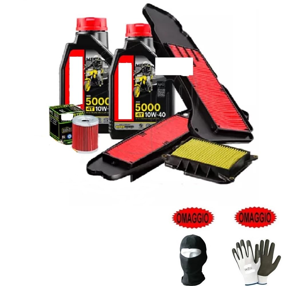 COMPATIBILE CON DERBI VARIANT 50 START CAMBIO OLIO TAGLIANDO-MANUTENZIONE COMPLETO MOTORE SCOOTER LUBRIFICANTE M (OTUL) 5000 10W40 4T CON TECNOLOGIA HC-TECH+FILTRO OLIO+F.ARIA FAI DA TE