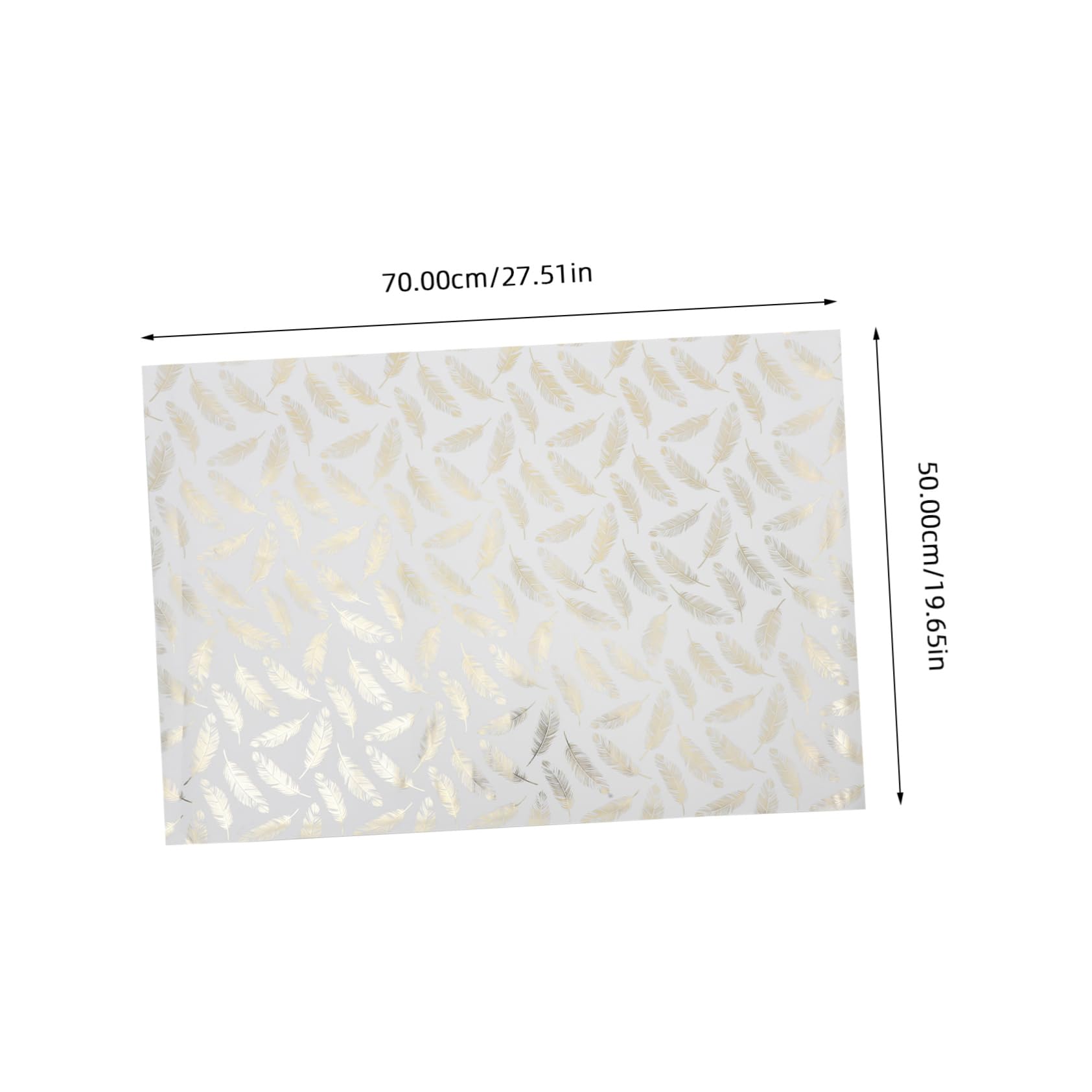 Goldenes Geschenkpapier 8 Stück Pack, Reißfestes Dickes Papier | Elegantes Design für Feiern und Babyparty, Große Bögen, Luxuriöse Optik