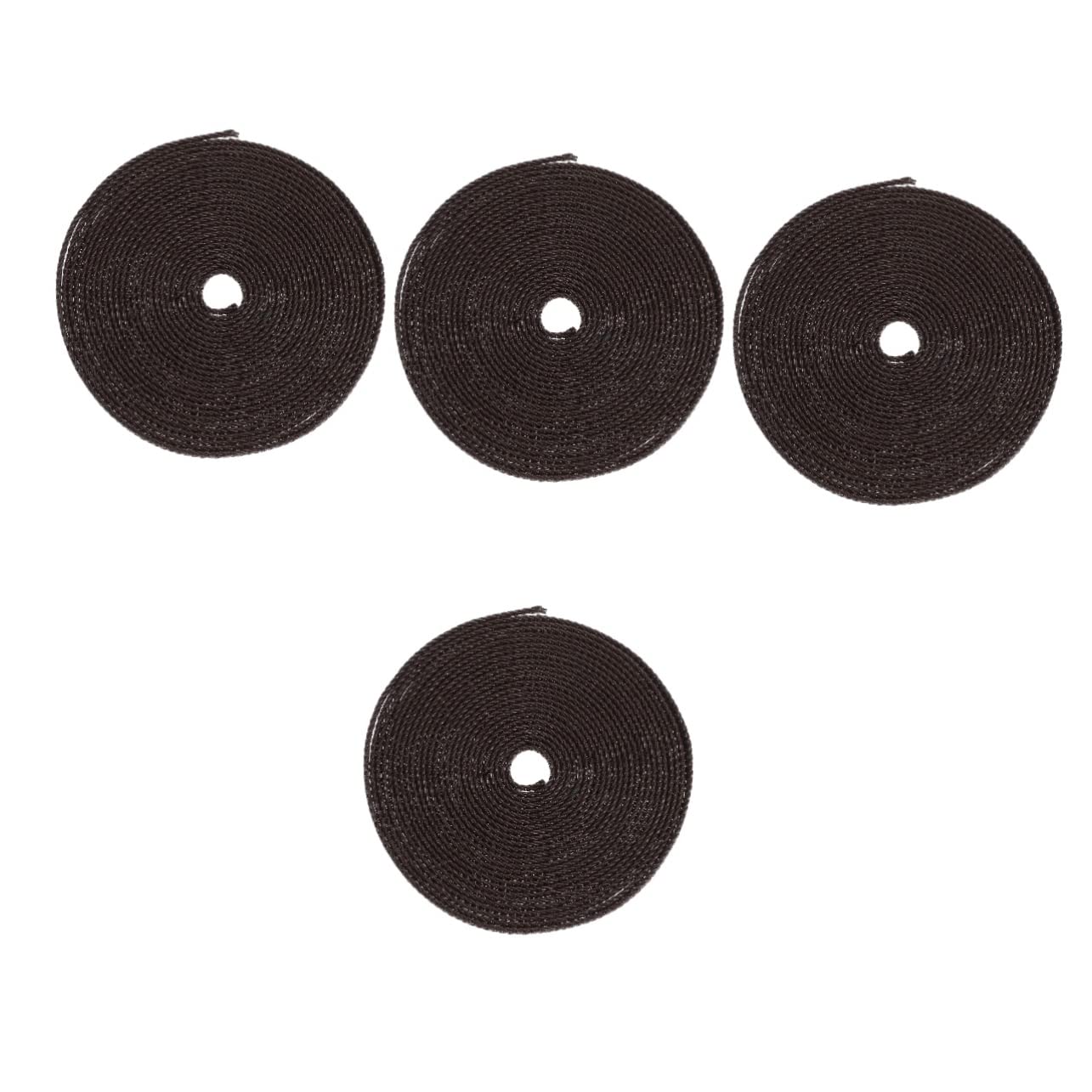 Operitacx 4pezzi Cordoncino Piatto Pu Per Creazione Gioielli Corda Per Collane Bracciali e Decorazioni Fai Da Te Scuro