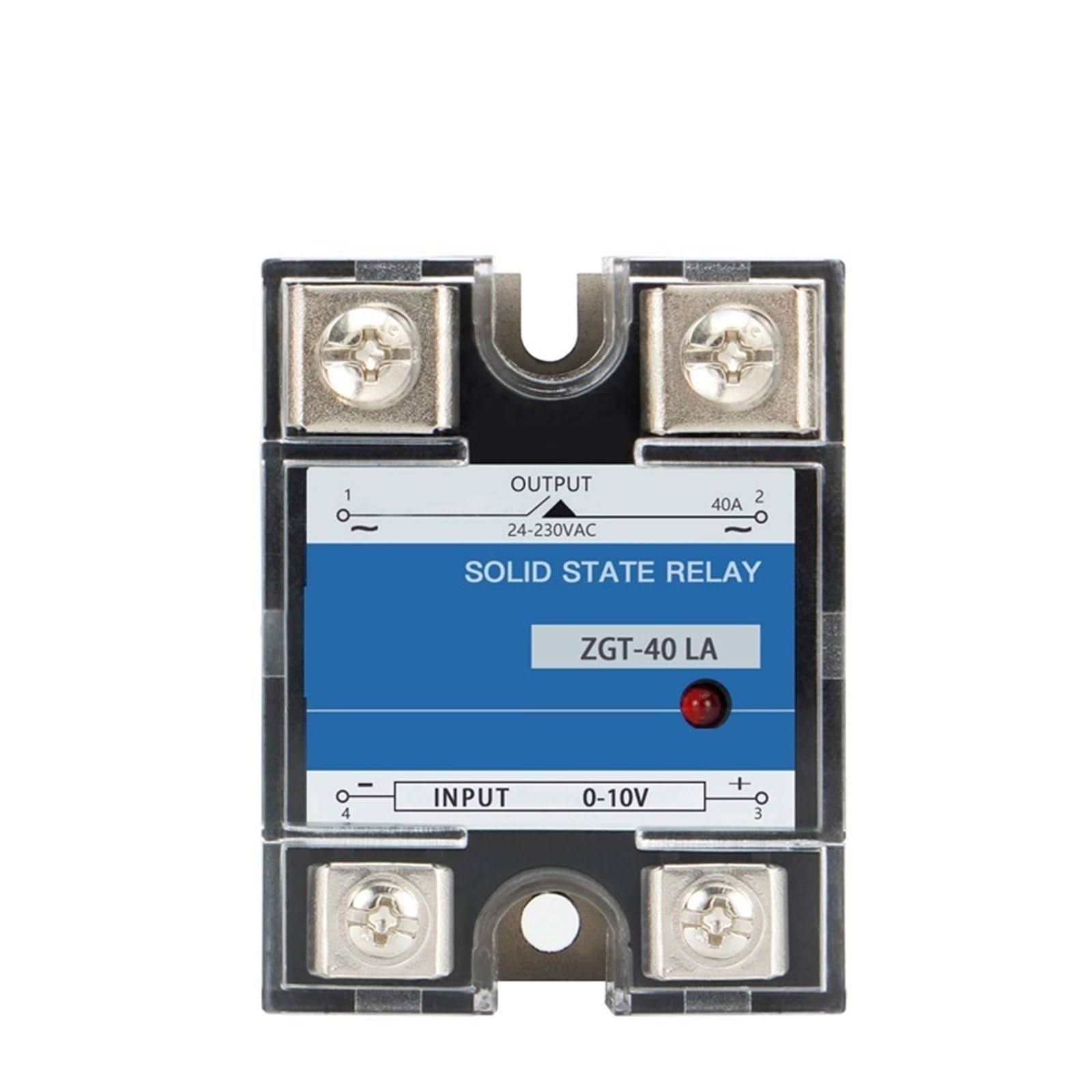 40A 60A LA Monofase Lineare Proporzionale Ingresso Controller 0-10V O 4-20mA Tipo di Tensione Regolatore Relè A Stato Solido 1 Pz(40LA 0-10V)