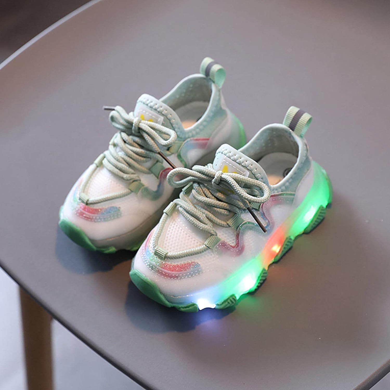  | USYFAKGH Baby Toddler Boys Girls LED Light Sneakers Walking Shoes 1-6 Years Old Kids Mesh Luminous Sport Running Shoes | Sneakers