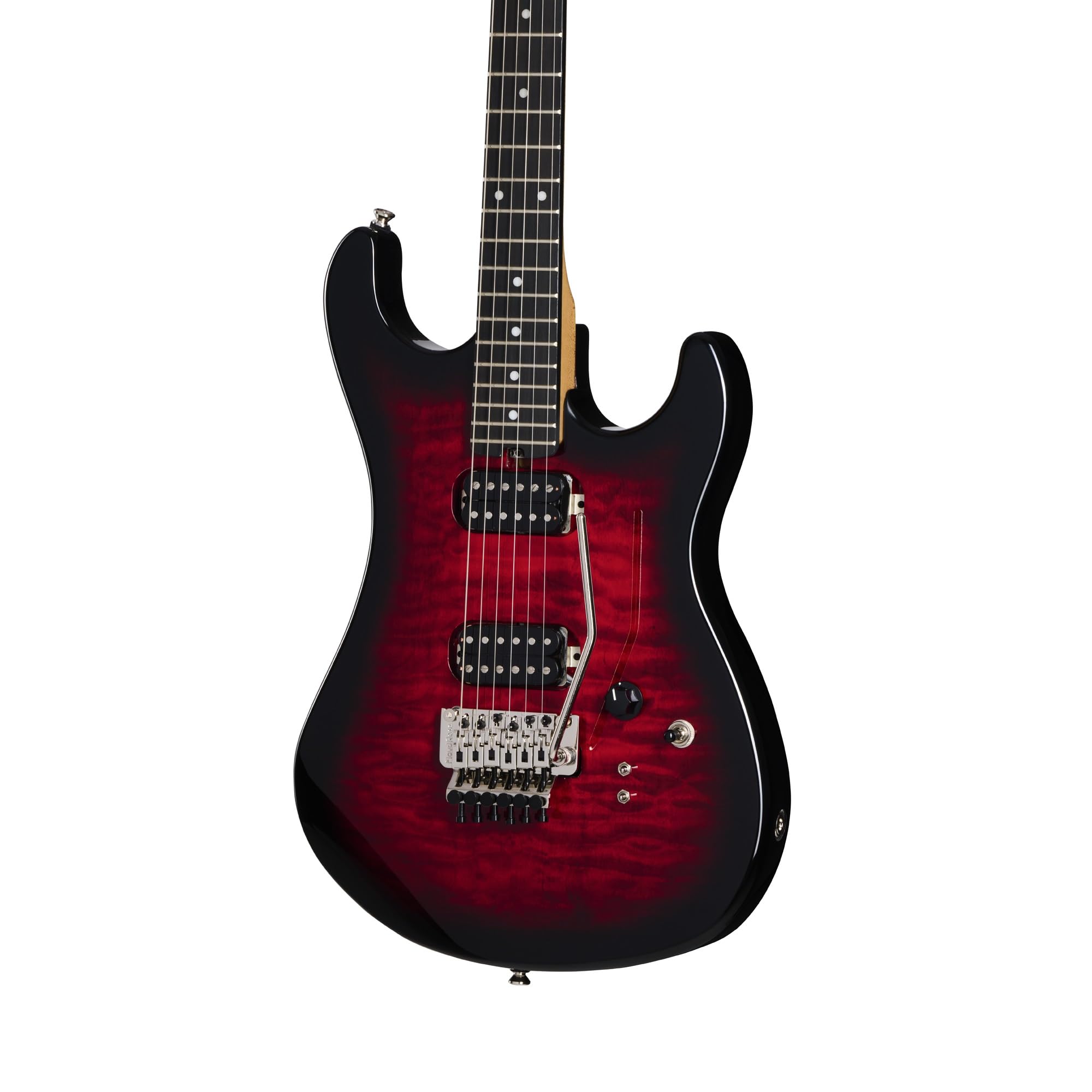 Amazon.com: Kramer 84 HH Quilt Top Ebony Neck Floyd Rose, Red