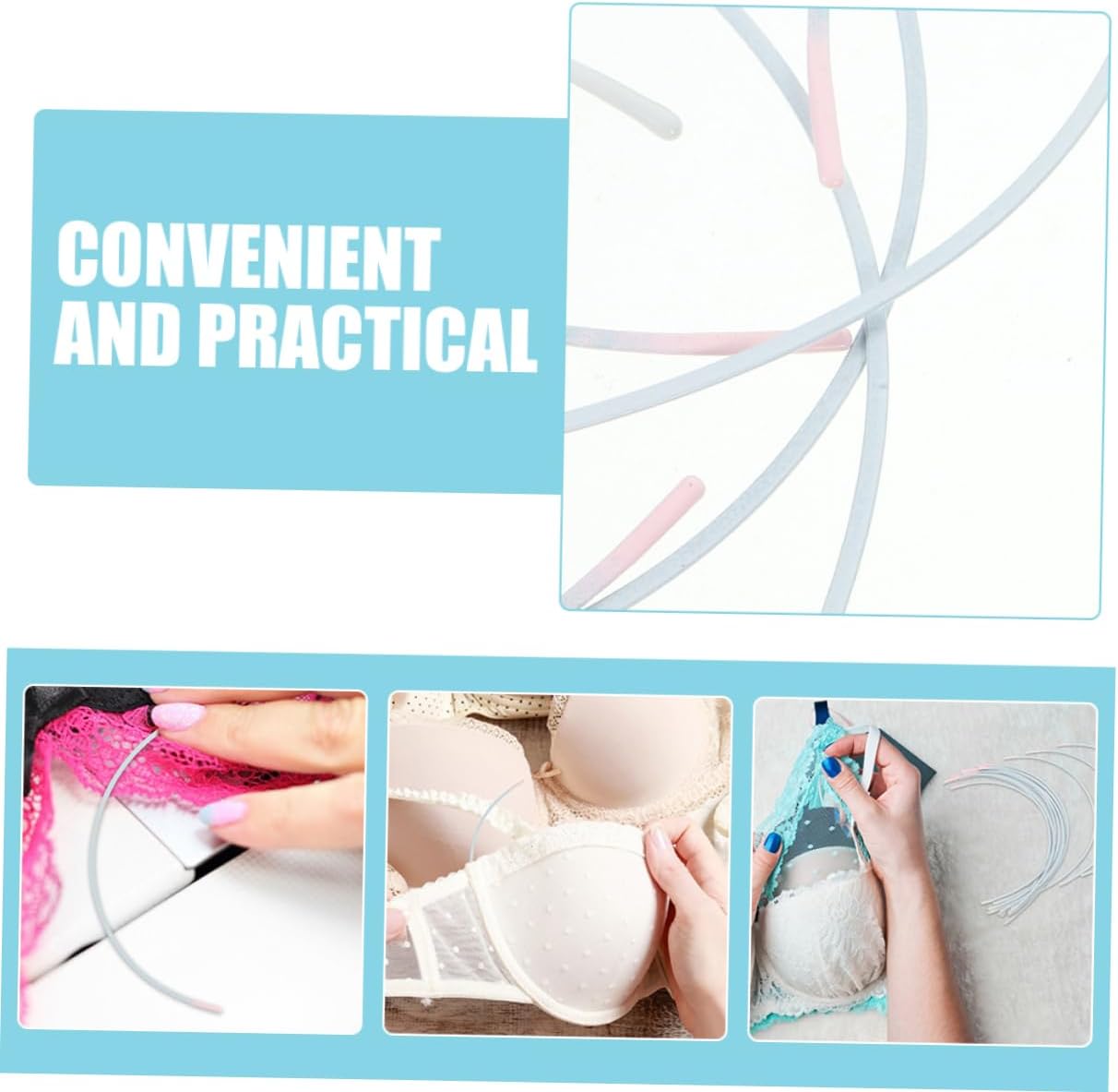 Replacement Underwire Bra Steel Rings for Women 50 Pairs