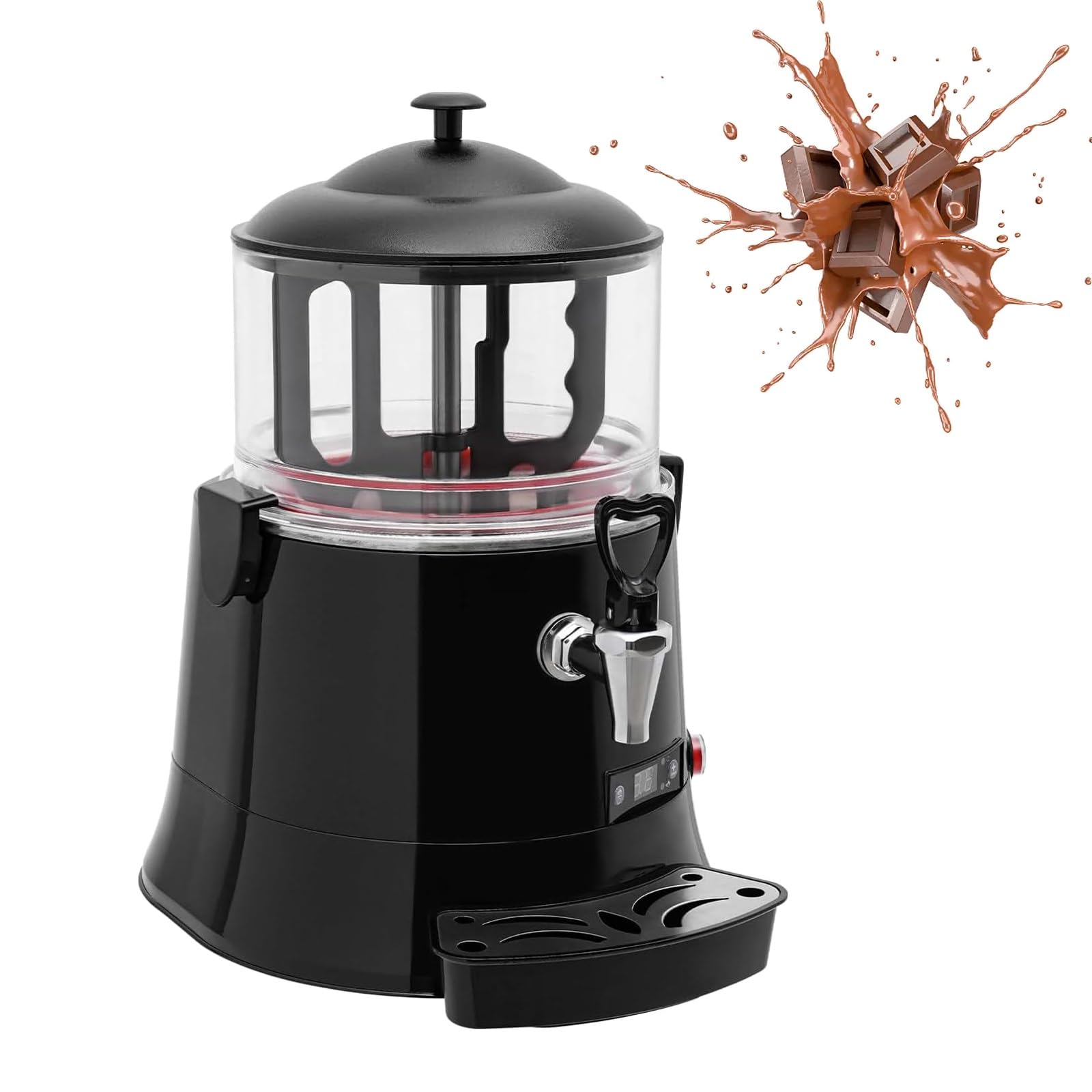 Distributeur De Chocolat Chaud avec Chauffage Électrique Et Contrôle De La Température pour Le Service De Boissons Commerciales,5L