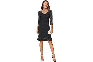 Elegant Black Lace Cocktail Dress: Shimmer and Shine for Every Occasion
