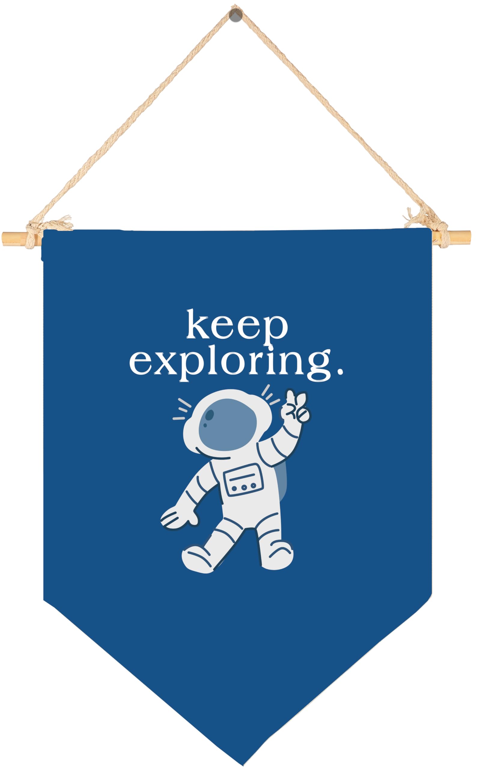 Keep Exploring-Classroom Art-Inspirational Quotes Decor Gift for Baby Boys Girls Kids-Canvas Hanging Flag Pennant Banner Wall Gift for Classroom Nursery Homeschool Baby Room Playroom Reading Room