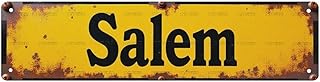 Metal Sign Vintage Signs 16X4 Inches Salem Vintage Signs Retro Tin Signs Aluminum Sign for Kitchen Home Garden Wall Bar Cafe Decor