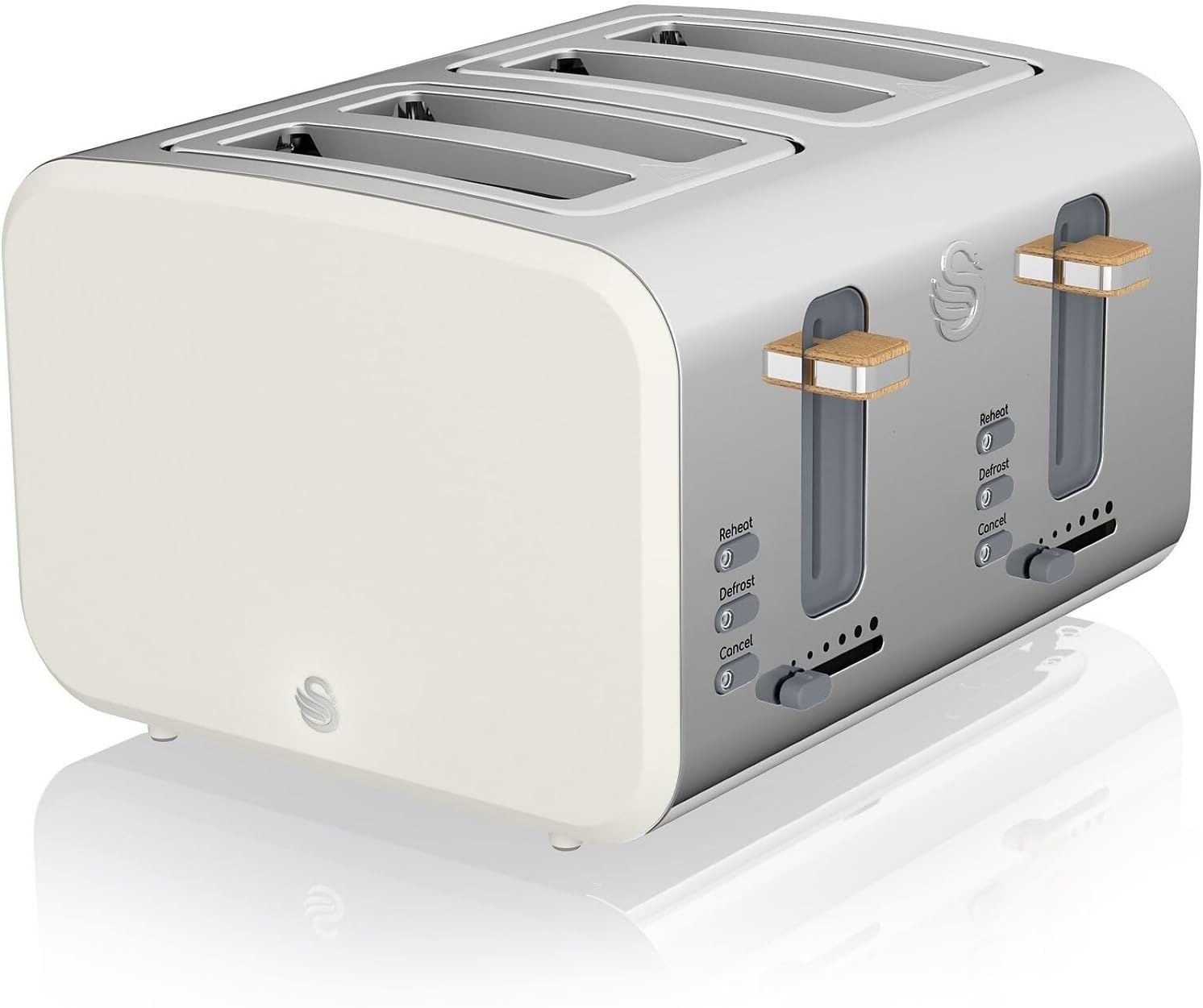 ST14620WHTN Nordic Toaster, 7.9"x13"x11.4", Cotton White